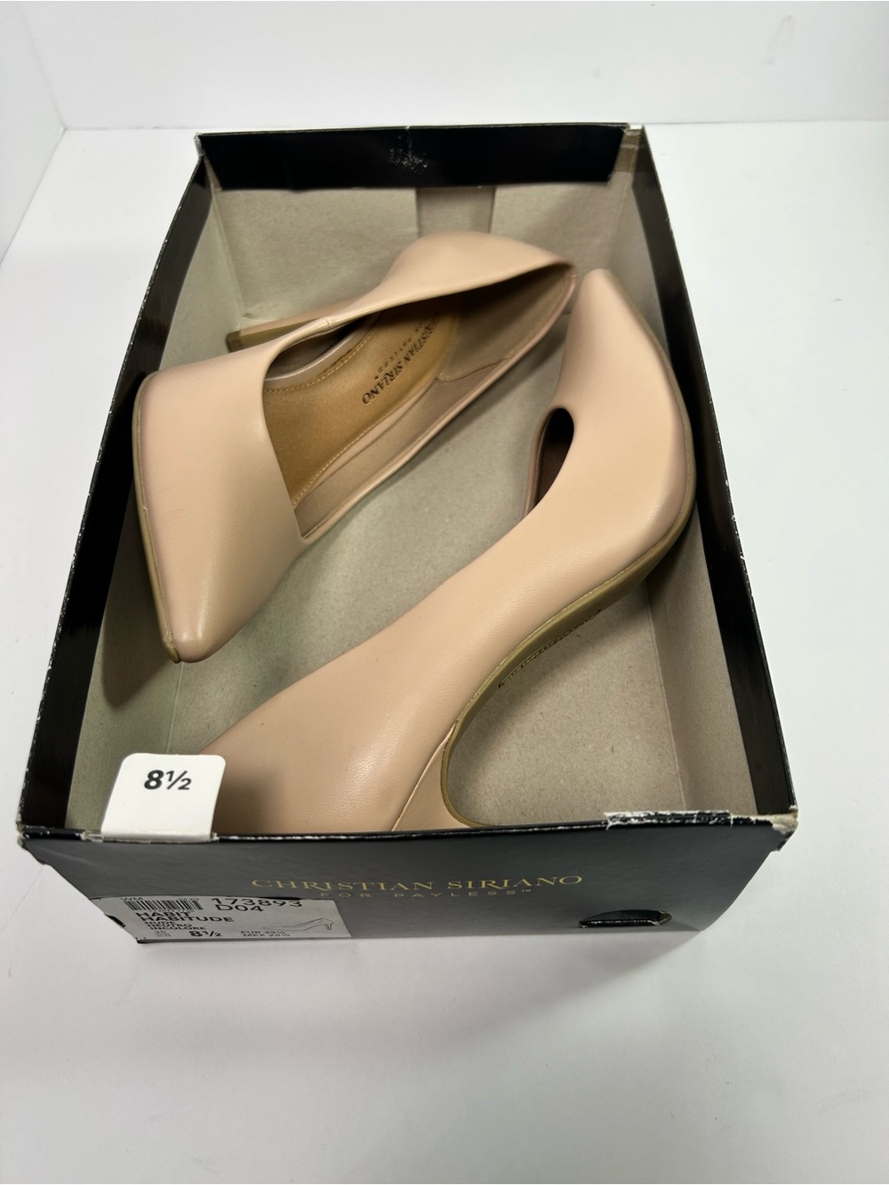 Christian Siriano Blush Nude Pointed Toe Pumps